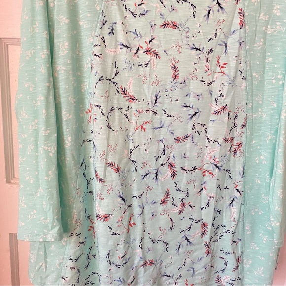 Westbound Blue Floral Crewneck Long Sleeve Top Size 2X NWT - Picture 6 of 8